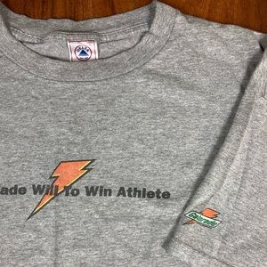 Vintage Gatorade Promo ‘Will to Win’ Grey T-Shirt